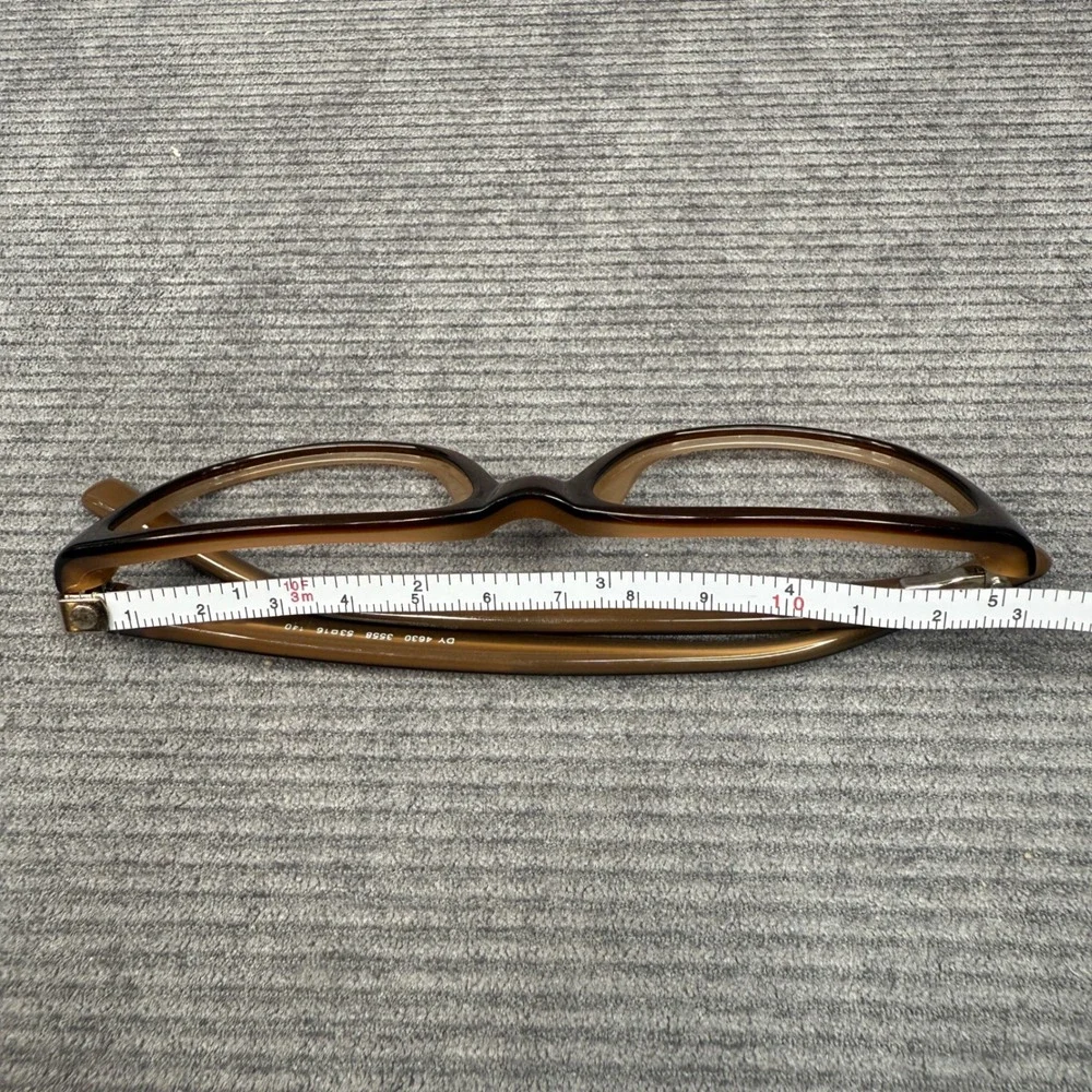 DKNY Brown Rectangular Y2K Eyeglass Frames DY 4630 3558 53-16-140